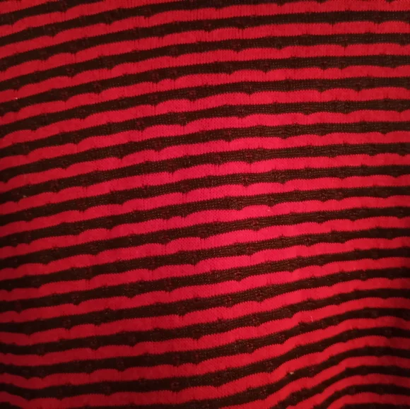 Chico's Striped Mock Neck Shirt - Picture 4 of 6